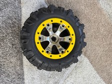 Pneumatici Traxxas 7272 Canyon AT, ruote cromate Geode, Beadlock giallo, 1/10 Summit