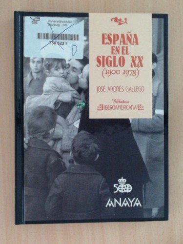 Espana siglo 1900 - en, xx