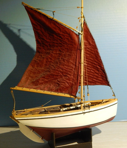 Brittany oyster boat sailing - boat,