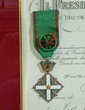 I144725 Attestato + Medaglia -