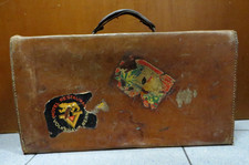 - FRANZI MILANO - ANTICA VALIGIA VALIGETTA CON ETICHETTE HOTEL ANNI '20/'30 -