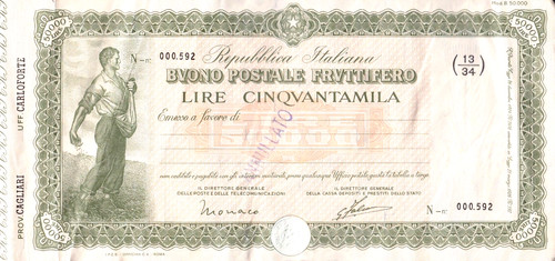 Buono postale - buono,