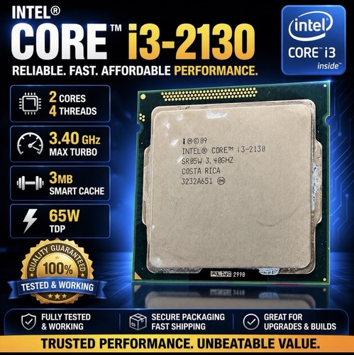 Cpu intel core - core, i3-2130
