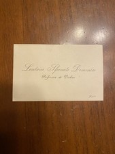 ALATRI FROSINONE BIGLIETTO VISITA PROFESSORE VIOLINO LONTANO SFRENATO DOMENICO 