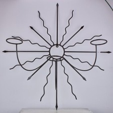 Grande porta candele in ferro   da parete