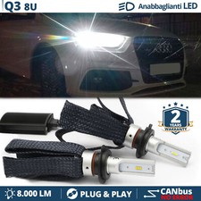 Kit Full LED H7 per Audi Q3 8U Luci ANABBAGLIANTI CANbus Bianco POTENTE 6500K