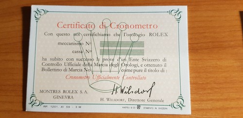 Rolex vintage chronometer