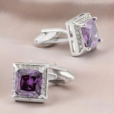 Gemelli da uomo in ametista