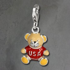 Silberdream 925er Charm Teddy