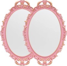 Specchio ovale rosa con - specchio,