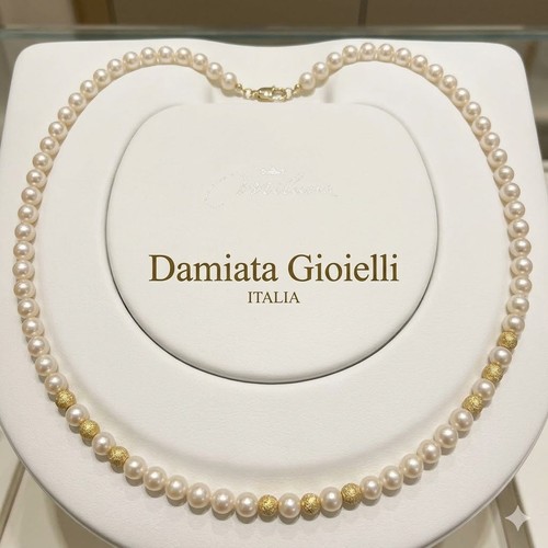 Collana filo perle - di, miluna