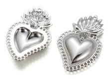 2pz charm ciondolo cuore sacro