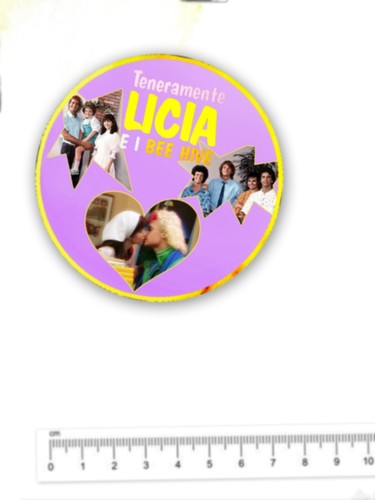Adesivo figurina love licia - figurina,