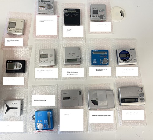 Lotto minidisc player - minidisc,