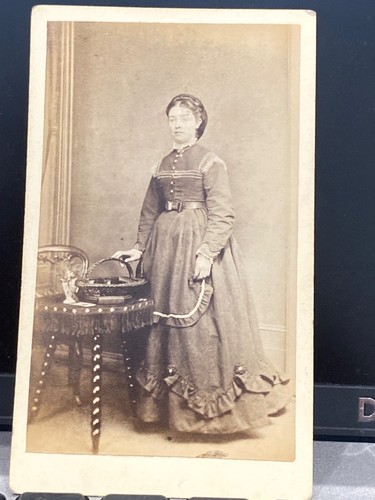 Antique cdv photo young - photo, woman