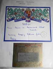 [WWII] Telegramma Di Saluti