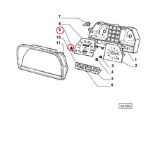 POMELLO QUADRO STRUMENTI FIAT