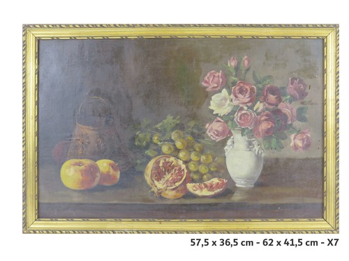 Quadro antico fiori - quadro,
