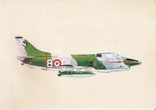 AVIAZIONE MILITARE_CACCIABOMBARDIERE FIAT G 91 Y_ CARTOLINA NON VIAGGIATA