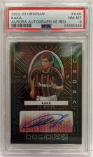 Kaka 9/15 Autograph Aurora Electric Etch Red Obsidian 2022/23 PSA 8
