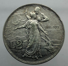 2 LIRE 1911 CINQUANTENARIO