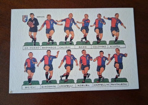 Cartolina calcio genoa 1965 - cartolina,