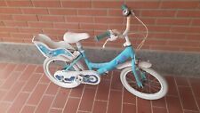 Disney Frozen 2 16" Bicicletta per Bambini - Blu/Rosa/Bianca