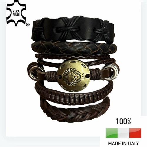 Bracciali uomo pelle in - bracciali,
