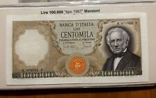 100.000 100000 LIRE MANZONI RARA  DECRETO 19.07.1970  molto bella