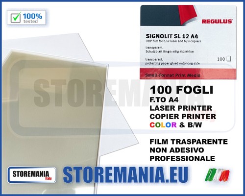 100 fogli acetato ohp - a4,