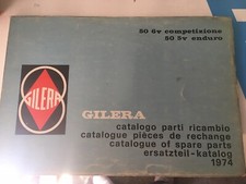 Gilera 50 6v Competizione - 50 5v Enduro - Catalogo Parti di Ricambio - Ed. 1974
