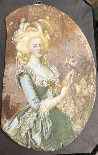 Antico ritratto avorio - antico, su