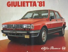 DEPLIANT BROCHURE PROSPEKT ALFA ROMEO GIULIETTA '81 (M20)