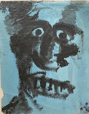 Grand gouache cobra - cobra, brut