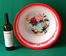 VECCHIO BACILE CATINO DA TOILETTE IN FERRO SMALTATO FERROSMALTO VINTAGE. CQ63