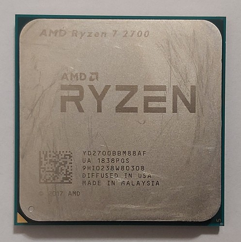 Amd ryzen 2700 - 2700, ghz
