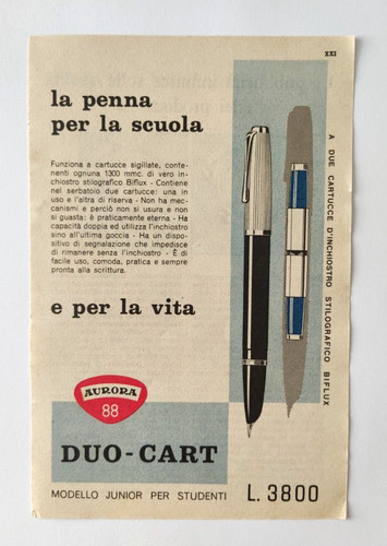 Pubblicita aurora duo - pubblicita', cart