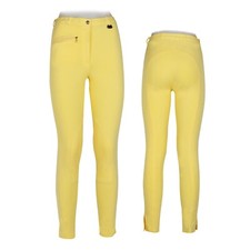 Tecno pantalone pantaloni equitazione cotone leggeri peso piuma donna giallo