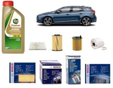 Tagliando Filtri Bosch per Volvo V40 ( 525 ) D2 84 Kw 114 Hp + 5 Litri Olio