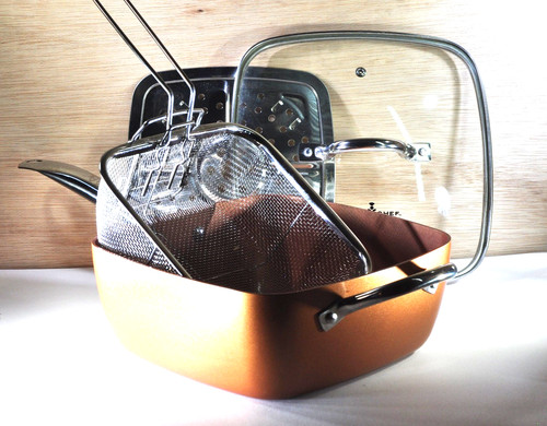 Padella quadrata chef - , rame
