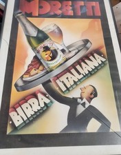 Vintage birra moretti italiana - birra,