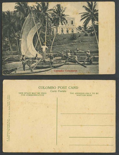 Ceylon old postcard - ceylon, colombo