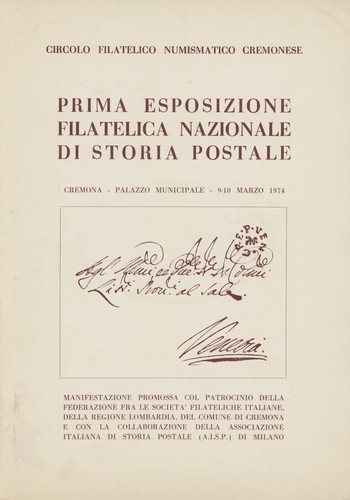 Prima esposizione filatelica