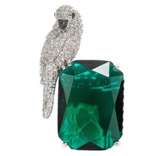 Spilla pappagallo cristallo