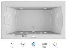 Jacuzzi FUZ7242 CCR 4CH 72" x