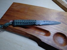 Coltello artigianale Giapponese damasco san-mai kanetsune seki Caccia Outdoor