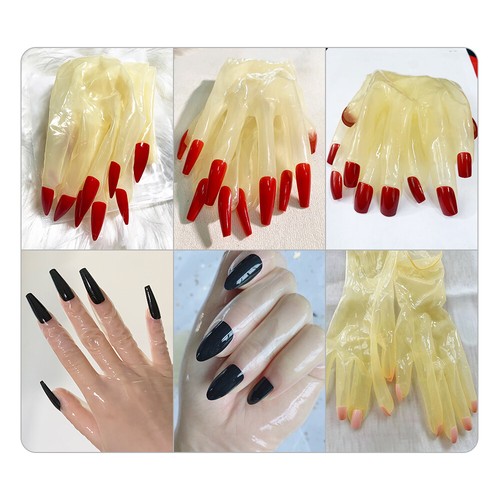 Guanti lattice trasparenti - guanti,