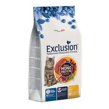 Exclusion mediterraneo gatto adult manzo 1,5 kg croccantini per gatti adulti