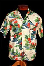 Camicia Hawaiana Colorata In