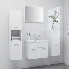 Set Mobili da Bagno Bianco in